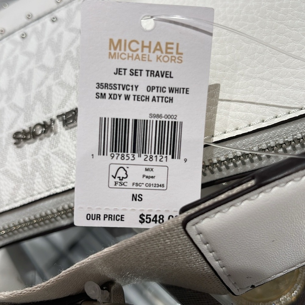 Michael Kors Jet Set Signature Logo Crossbody Bag with Case  Apple Airpods Pro® - Picture 5 of 16
